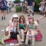 Chilling out to a bit of Madness at the Pyramid stage!