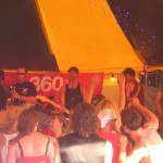360 playing in a cafe in the Greenfields - great ska band