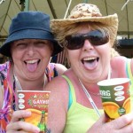 Me and my friend enjoying a cider!