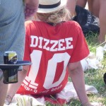 Dizzee girl in the football crowd.