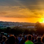 Last sunrise of Glastonbury Festival 2011