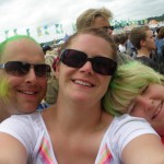 The happiness of Glastonbury turned our hair green!!!