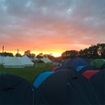 First sunset of the festival