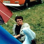 Pat at Glastonbury 1986