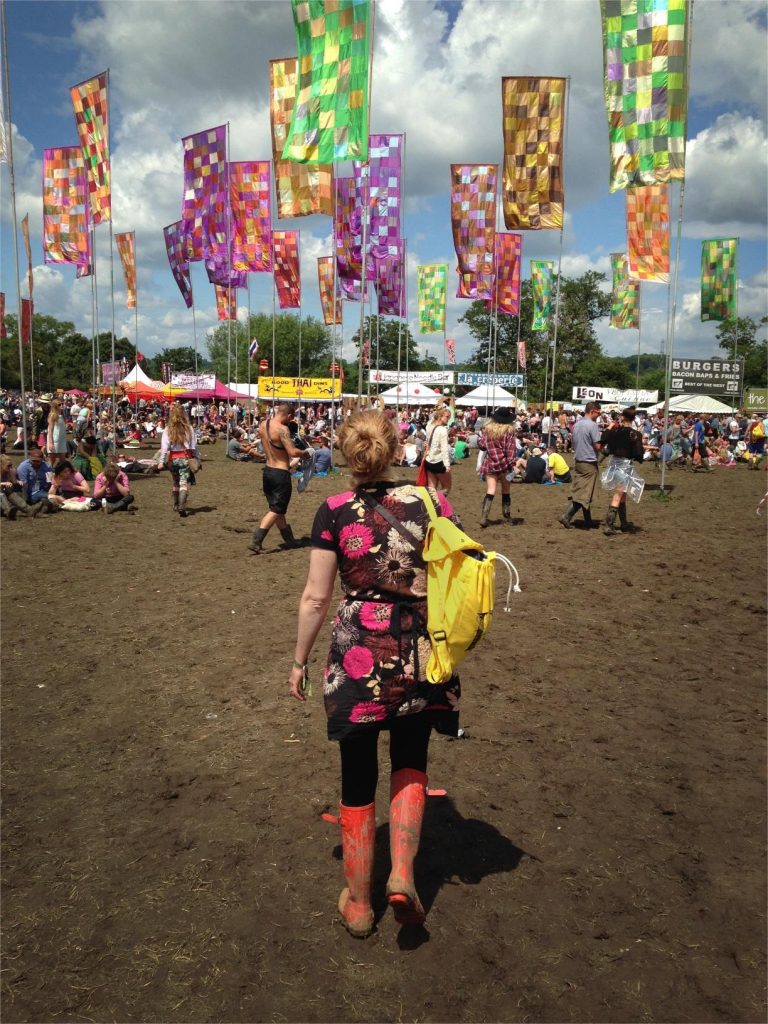 glastonbury festival flags