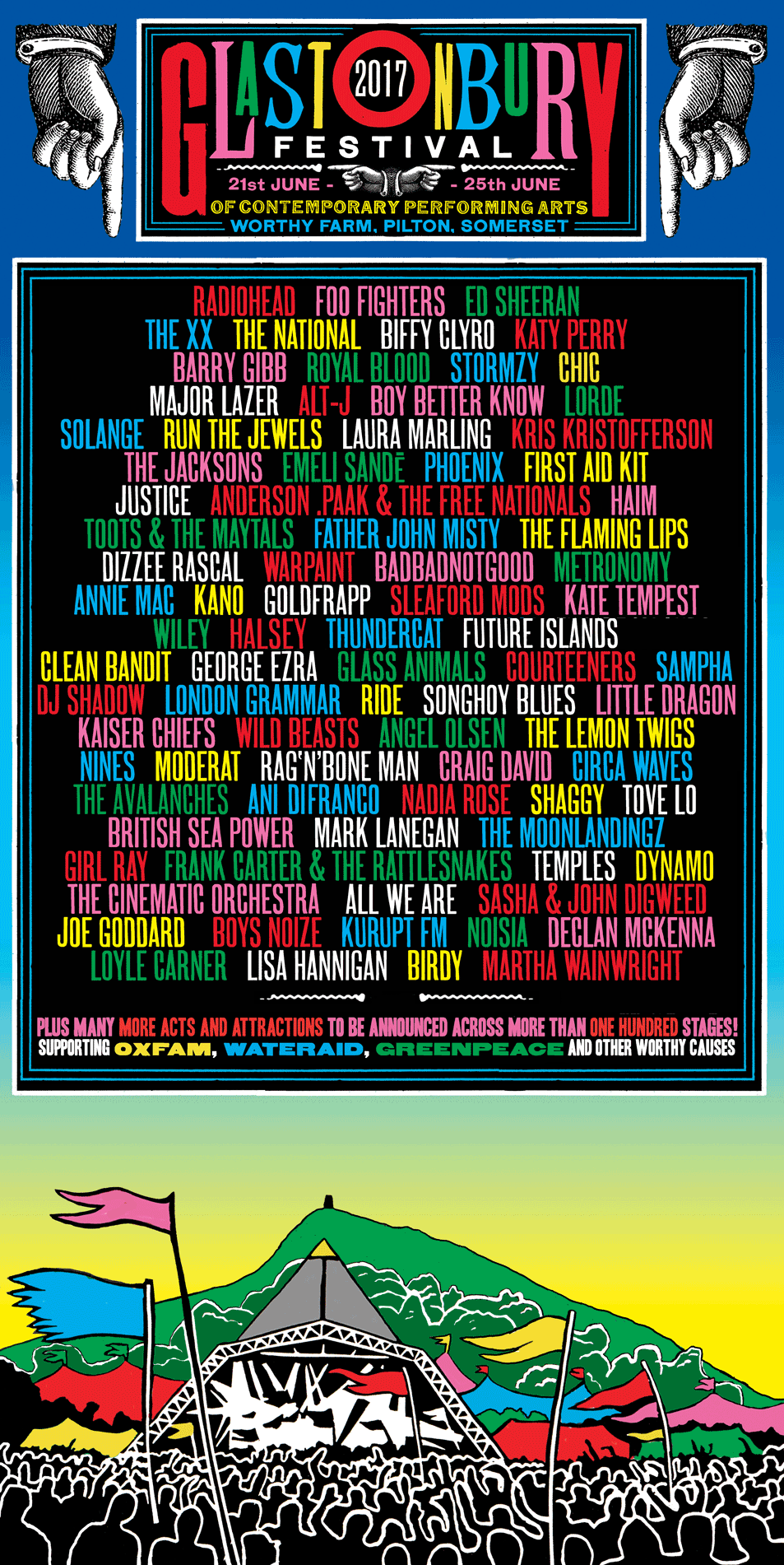 Glastonbury Festival 2017 Poster